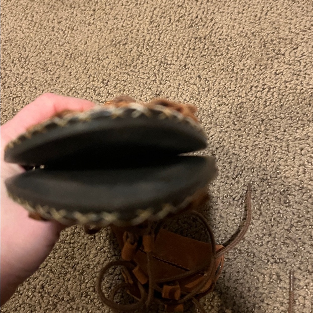 Free People Edgewater Lace Up Flat Sandals 38 brown 7.5 8 - Picture 4 of 6